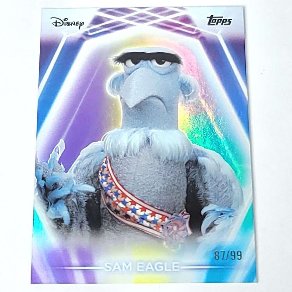 Sam Eagle Topps 2026 Disney Neon Holo Parallel Refractor Limited 87/99
